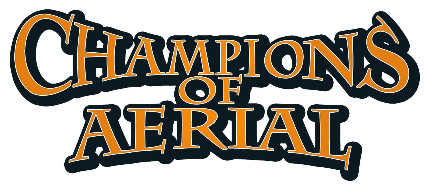 The logo for the game Champions of Aerial.